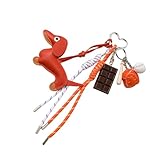 THINCAN Vintage Dachthund Hund Schlüsselbund Einzigartige Stile PU