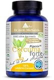 Curcuma Piperin forte Dr. med. Michalzik hoher Curcumin-Gehalt - 527,25 mg Curcuminoide - 10 mg Piperin Extrakt (95% Piperin) je Kapsel REIN NATÜRLICH nachgewiesen C14 ISOTOPEN ANALYSE - von BIOTIKON®