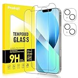 Pnakqil Schutzfolie für iPhone 13 Mini Panzer Schutz Glas mit Kameraschutz,Schutzglas Panzerfolie,9H Härte HD Klar Blasenfrei Folie für iPhone 13 Mini Screen Protector Displayschutz, 2+2 Stück