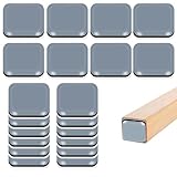 20 Stück Möbelgleiter Teflon Selbstklebend(Quadrat), 25x25mm Selbstklebende Möbelschieber, PTFE Teppichgleiter Möbel für Parkett Laminat | Leises Gleiten | Kratzschutz für Stühle Sofa Schwerlastmöbel