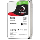 Seagate IronWolf 12TB, NAS interne Festplatte, 3.5 Zoll, 7200 U/Min, CMR, 256 MB Cache, SATA 6GB/s, silber, FFP, inkl. 3 Jahre Rescue Service, Modell: ST12000VN0008