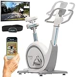 Skandika Ergometer Abisko Weltneuheit | Premium EMS-Widerstand, Smarter Heimtrainer App Steuerung, Automatische Lenker & Satteleinstellung, 36 Widerstandsstufen | Fahrrad Hometrainer für Zuhause