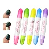 5 St Nagellack Korrekturstift Set mit 15 Ersatzspitzen, Nagellack Maniküre Korrekturstifte, Nagellackentferner Entfernung Stifte, Nagellac/k Korrektur Stifte, Auffüllbare Nail Art Entfernung Stift/e