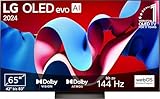 LG OLED65C47LA TV 65' (165 cm) OLED evo Fernseher (α9 Gen7 4K AI-Prozessor, webOS 24, Dolby Vision, bis zu 120Hz) [Modelljahr 2024]