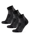 DANISH ENDURANCE Merino Wandersocken Low-Cut, 3 Pack (Schwarz, 39-42)