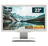 Fujitsu Display B23T-6 LED 23 Zoll Business Computer Monitor, Desktop Gaming Monitor, Full HD (VGA - DisplayPort - DVI - VESA), PC Bildschirm, Weiss (Generalüberholt)