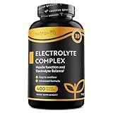 Elektrolyte Komplex mit Magnesium Kalium Hochdosiert Kalzium Natrium & Chlorid - 400 Tabletten für 13 Monate Vorrat - 900mg Sportliche Nahrungsergänzungsmittel Männer und Frauen - Nutravita