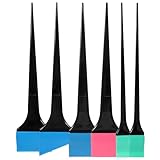 Veemoon Silikon Haarfärbepinsel 6 Stück mit Langlebigen Borsten Haarfärbe Applikator für Heimgebrauch Leicht zu Reinigen für Präzises Haare Färben und Styling