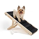 iPetba Hunderampe Sofa Bett für Kleine Hunde Klappbar Rampe Hund Katzen Einstellbar H24-47cm (bis zu 30 kg)