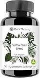 Only Nature® Brokkoli Kapseln - 50mg reines Sulforaphan - hochdosiert - 120 Laborgeprüfte Kapseln - vegan - ohne Zusätze - in Deutschland produziert - Sulforaphan Kapseln