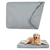 Hundebett Wechselbezug, Hundekissen Ersatzbezug, Bezüge für Hundebetten, Elastische Hundebett-Abdeckung,Wasserdichte Ersatzbezug für Hundebox Hundebett Grosse Mittelgroße Hunde,Haustierbedarf (L)