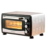 Mini Backofen 20 Liter | Pizza-Ofen | Minibackofen | 3in1...