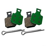 SMZhomeone Bremsbeläge für Mountainbike und Roller für MAGURA MT5 MT7, Scheibenbremsbeläge Metall/Harz, lange Haltbarkeit mit effizientem Bremssystem, schnelle Installation (grün)