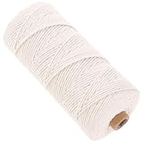TOVINANNA Baumwollschnur Beige Sausage Making Twine für Küche Fleischnetz Rouladenbinden DIY Bastelschnur für Handwerk und Kochen Leicht und Platzsparend