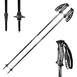 Skistöcke Premium inkl. Schneeteller Unisex I Skistock Aluminium in verschiedenen Längen I Aluminiumschaft 18 mm (135 cm)