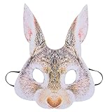 ORFOFE Hasenmaske Maskerademaske Für Frauen Männer Tiermaske Themenparty Masken Cosplay Maske Tiermaskerade Masken Partymaske Requisite Kindermaske Halloween Maske