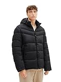 TOM TAILOR Denim Herren 1039965 Puffer-Jacke mit Kapuze, 10668-sky Captain Blue, S