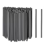 DAWRIS 500 Stück Strohhalme Schwarz 13 cm（Kaliber 4 mm) Wiederverwendbare Trinkhalme Strohhalm Straws Shakehalme für Saft Milch Cocktail