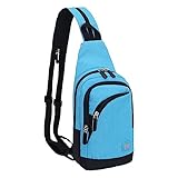 Kleine Umhängetasche für Herren, Damen, Outdoor, Einzelne Umhängetasche, Reißverschluss, Crossbody-Tasche, Radfahren, Sporttasche, Brusttasche, Bergsteigen, Reisen, kleiner Rucksack, Schultergurte für