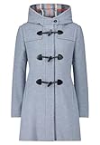 Gil Bret Damen Dufflecoat mit Kapuze Bright Blue Melange,42