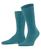 FALKE Herren Socken Family Nachhaltige Baumwolle einfarbig 1 Paar, Blau (Peacock 6385), 43-46