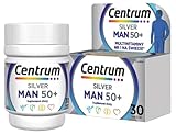 Centrum Silver Man 50+, 30 St. Nahrungsergänzungsmittel speziell für Männer ab 50 Verpackung Für Ihn GRATIS GoNet RFID Schutzhülle