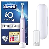 Oral-B iO Series 4 Elektrische Zahnbürste/Electric Toothbrush, 4 Putzmodi für Zahnpflege, Magnet-Technologie, Reiseetui, Geschenk Mann/Frau, lavender, TESTSIEGER Stiftung Warentest (12/2023)