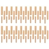 60 Stück Holzdübel Set M6 M8 M10 Riffelholzdübel für Geriffeltes DIY Handwerk