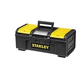 STANLEY 16 Zoll One-Touch Werkzeugkasten, Schwerlast-Aufbewahrung mit Herausnehmbarem Einsatz, Sicherungsöse für Vorhängeschloss, Organizer-Fächer, Kompakter & Robuster Koffer – 1-79-216