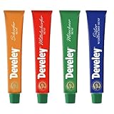 Develey - 4er Set 4x100 ml im Bundle - Bundle bestehend aus scharfem, mittelscharfem, süßem Weisswurst Senf & Münchner Senf - Perfekt für Würste und Leberkäse