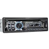 XOMAX XM-CDB624 Autoradio mit CD-Player I Bluetooth Freisprecheinrichtung I RDS Radio Tuner I USB, Micro SD I 2X AUX I 7 Beleuchtungsfarben einstellbar I 1 DIN