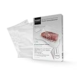 CASO 8 Sterne Profi- Folienbeutel 16x23 cm / 50 Beutel, Vakuumierbeutel für alle Vakuumierer, sehr stark & reißfest ca. 150µm, Vakuumbeutel Lebensmittel Vakuumiergerät, Sous Vide, BPA-frei