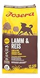 JOSERA Lamm & Reis (1 x 12,5 kg) | Adult | Premium Trockenfutter für ausgewachsene Hunde | Reis & Lamm als einzige tierische Proteinquelle | besonders gut verträglich | weizenfrei | 1er Pack