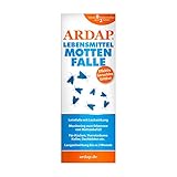 ARDAP Lebensmittelmotten-Falle - 8 Stück - Bekämpfung und Schutz vor Motten - Effektive und giftfreie Mottenfalle - Für Küchen, Vorratsräume, Schränke, Keller, Dachböden etc.