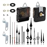 2 Stück Geräuschloses Uhrwerk Set mit 5 Zeiger-Sets Quarzuhrwerk Uhrlaufwerk mit Hohem Drehmoment-DIY Uhr Reparatursatz Wanduhr Ersatzteile für Clock Ersatzteile Ersatz