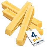 CHEWSTER Käsestangen für Hunde - Kaukäse Hundeknochen - Langer Kauspaß aus natürlicher Milch - Käse-Kauknochen (136 g, S, 4er Pack)