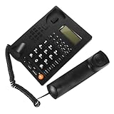Veemoon Großtastentelefon für Senioren Festnetztelefon mit Anrufer Id Benutzerfreundlich für Zuhause und Büro Hohe Zuverlässigkeit Einfache Bedienung und Notruffunktion