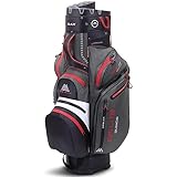 Big Max Dri Lite Silencio 2 Cartbag - Wasserabweisende Golftasche Charcoal White red