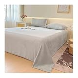 Weiches und warmes Fleece-Flanell-Bettlaken für 1 2 Personen, 160 x 230 cm, Braun
