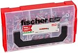fischer L-Boxx Mini DuoPower, 210-teiliges Dübelset, 6-10 mm Durchmesser, 30-50 mm Länge, für Profis und Heimwerker, universeller Einsatz - optimal für unbekannte Untergründe