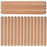 ibasenice 20 Stück Rhythmus-Sticks aus Holz Musik Lummi-Sticks Klassische Holz Claves Musik-Percussion-Instrument Zubehör für Kinder Erwachsene Musiker Geschenk Musik Lernspielzeug