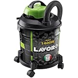 Briconess.com Staubsauger, 1400 Watt, 20 l, Stahlgehäuse, geräuscharmer Motor, doppelte elektrische Isolierung, mit integriertem Zubehör