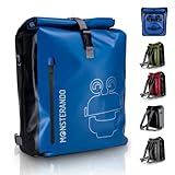 MONSTERANDO 3-in-1 Fahrradtasche und Rucksack, Wasserdicht -mit 15' Laptopfachals Business Reißverschlusstasche Gepäckträgertasche, Umhängetasche Gepäckträgertasche fürs Fahrrad - 25L