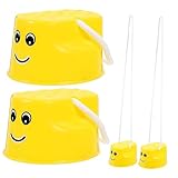 JOINPAYA 4 Stück Gleichgewichtstrainingsgeräte Stepper-Spielzeug gehende Stelzen Kinder fitnessgeräte Kinder Outdoor Spielzeug Kid Toys Kindergarten Stelzen Balance-Spielzeug Plastik Yellow