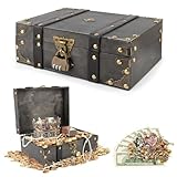 TOSAVGA Vintage Schatztruhe Holztruhe Schatztruhe für...