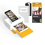 KODAK Dock Plus 4PASS Mobiler Fotodrucker (10x15cm) + Paket mit 90 Blatt