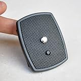 Oniissy 690 Series Schnellwechselplatte, 35 mm - 43 mm lange Kameraplatte mit 1/4-Zoll-Schraube für DSLR- und Yunteng-Stative, schwarzer Kunststoff-Stativkopf-Adapter(A)