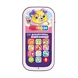 VTech Mein erstes Telefon – Magische rosa Nachrichten, interaktives Telefon für Kinder, Lernen Sie die Zahlen und das Alphabet, Babyspiel mit 10 leuchtenden Tasten, italienische Sprache, Batterien im