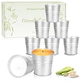Citronella Kerzen Outdoor,200Std 8 Stücke Draußen Camping...