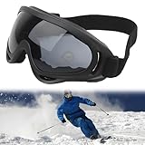 katmerio Skibrille Herren Damen, Ski Brille, UV-Schutz Snowboard brille Anti-Beschlag, Motorradbrille, Skibrille Verspiegelt, Geeignet für Outdoor-Sportarten